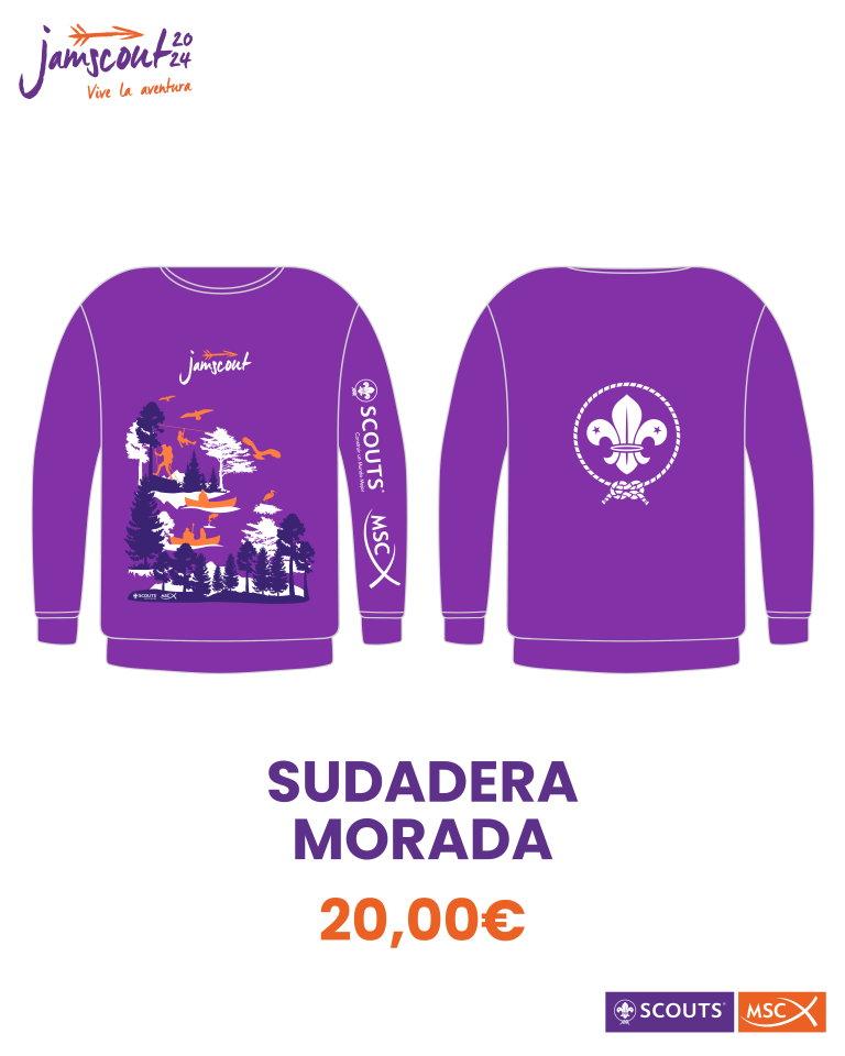 Sudadera morada